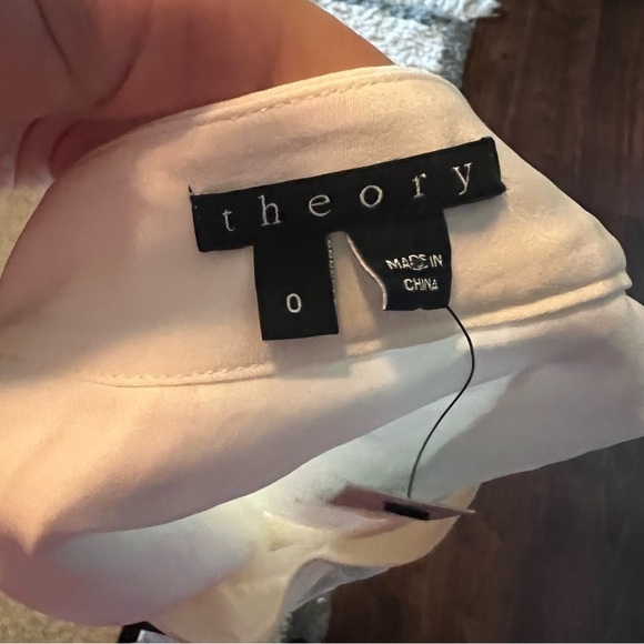 Theory Anca Silk White Basque Silk Skirt - Picture 8 of 8